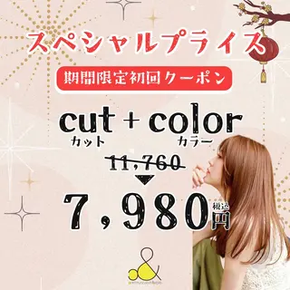 ミディアム カラー c＆ ちはるのヘアスタイル