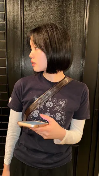 ミディアム ナチュラル/艶カラー Momokoのヘアスタイル