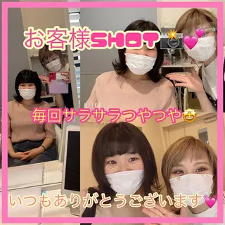 ショート カラー パーマ ヘアアレンジ メンズ キッズ ネイル マツエク・マツパ ✂︎ショート、ボブ、 レイヤー🩵YUMIのヘアスタイル