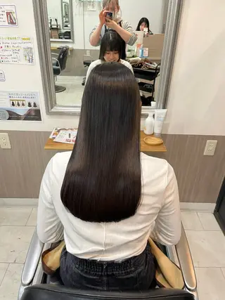 セミロング Hika.ハイトーン 髪質改善🩵ᩚ🫧のヘアスタイル