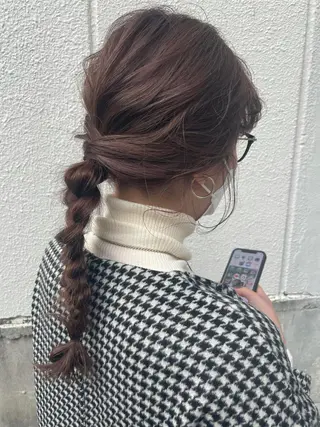 ロング さの あやねのヘアスタイル