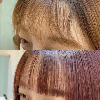 セミロング カラー ヘアアレンジ マツエク・マツパ アイブロウ 透明感カラー🫧ヘア セット🫧松本菜月の眉毛・アイブロウイメージ