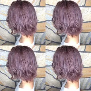 ミディアム カラー レイヤー×髪質改善 マネージャー安藤光司のヘアスタイル