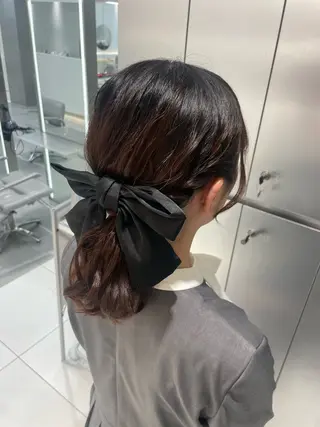 ヘアアレンジ ヘアセット🎀耳つぼ 👂💎MONAMIのヘアスタイル