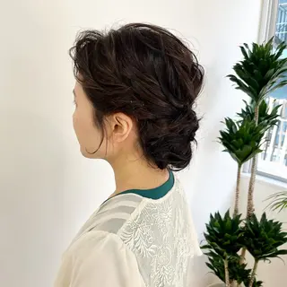 セミロング ヘアアレンジ HIROKO / 透明感暖色カラー🎀のヘアスタイル
