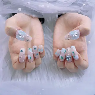 ネイル パーツ全部¥110 サロンミミのネイルデザイン