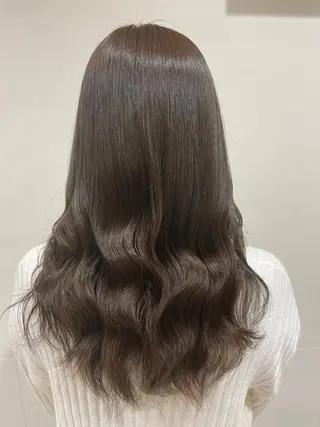 ミディアム カラー ヘアアレンジ ネイル マツエク・マツパ 髪質改善カラー🦋 田村のヘアスタイル