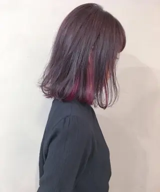 ミディアム カラー 松戸　レイヤーカット 野口　康太郎のヘアスタイル