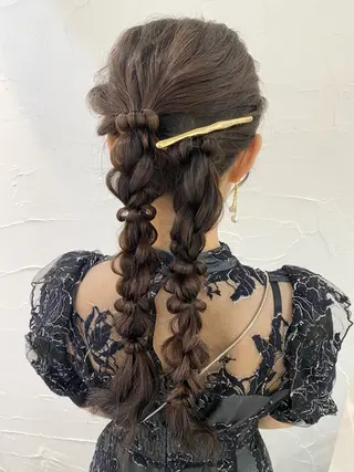 ヘアアレンジ uros.中目黒 moekaのヘアスタイル