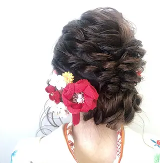 ヘアアレンジ 菊池 栄里奈のヘアスタイル