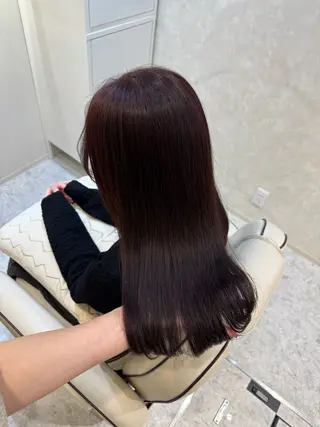 セミロング カラー 片岡 由依のヘアスタイル