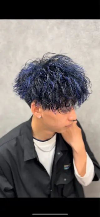 カラー パーマ メンズ 【札幌メンズ特化】 つばさ🔥のヘアスタイル