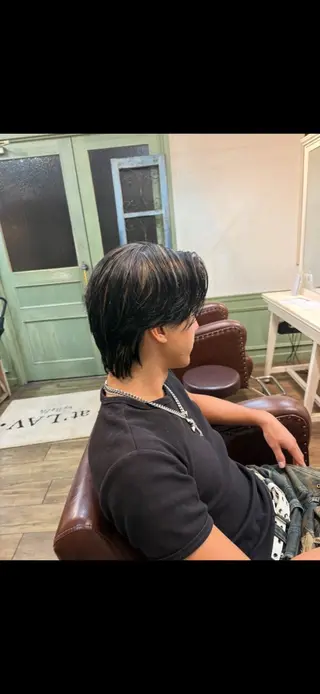 メンズ ハイライト/ブリーチ ／まなみ🤍のヘアスタイル