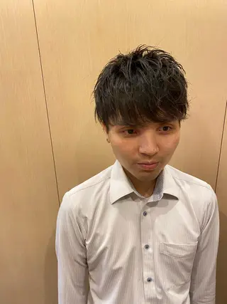 ミディアム 齋藤 大晟のヘアスタイル