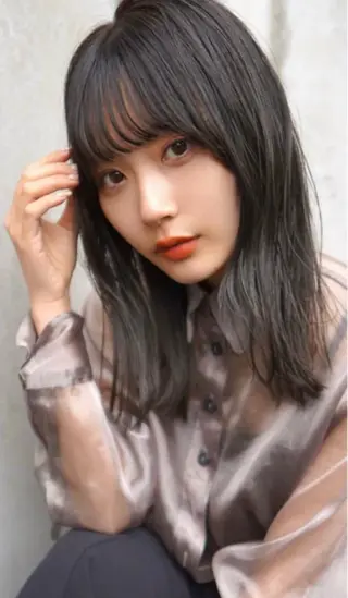 セミロング Lafithhair lov. 福山駅家店のヘアスタイル