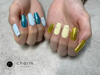 ネイル ネイルルーム チャームのネイルデザイン