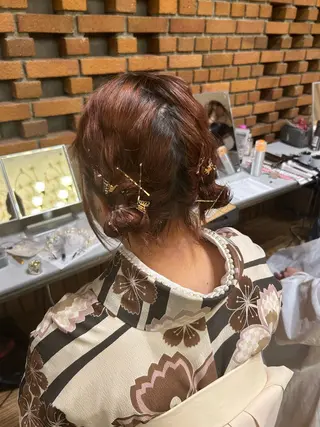 ヘアアレンジ 🕊mtm🫧梅田/ 定額制/透明感/艶髪のヘアスタイル