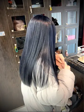 ロング ハイトーン/平成 ウルフ/V系kanaのヘアスタイル