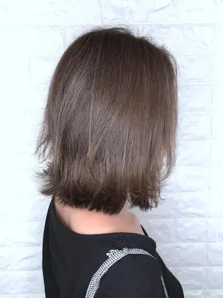 ミディアム カラー エイジングケア特化 美容師✂️山崎竜二のヘアスタイル