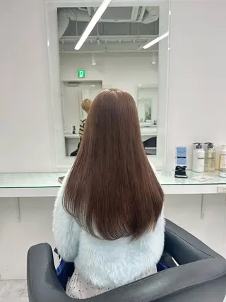 セミロング カラー ❄最強かわいいカラー ❄️MINA❄️のヘアスタイル