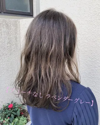 ミディアム カラー パーマ ヘアアレンジ 【白髪ぼかし 専門GBG】自由が丘のヘアスタイル