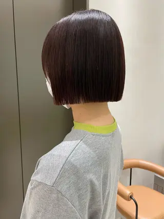 ショート SAUT銀座所属・石川玲菜/ 髪質改善ボブ/メンズのヘアスタイル