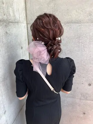 ヘアアレンジ ヘアセット/レイヤー オリーブ/はるか🎀のヘアスタイル