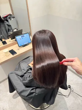 ロング 福田 修平💎 髪質改善/美髪矯正のヘアスタイル