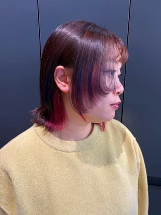 ミディアム 志賀 楓のヘアスタイル