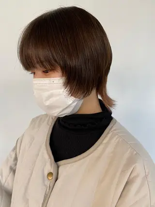 ミディアム カラー KOOKI スティードトーキョーのヘアスタイル