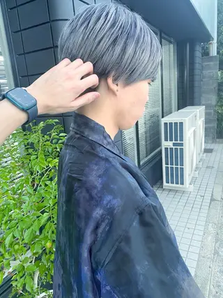 カラー メンズ 山﨑 大暉【ダブルカラー】のヘアスタイル