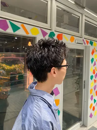 ショート パーマ メンズ Riganuts王子 Hayato✂︎のヘアスタイル