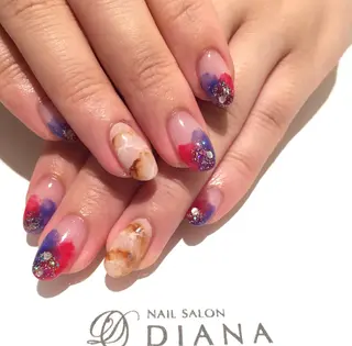 ショート カラー ネイル NAILSALON DIANAのネイルデザイン