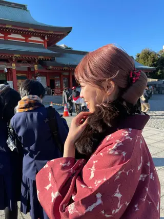 ロング カラー ヘアアレンジ 【柔らか透明感✨/ 似合せ前髪】大石葉月のヘアスタイル