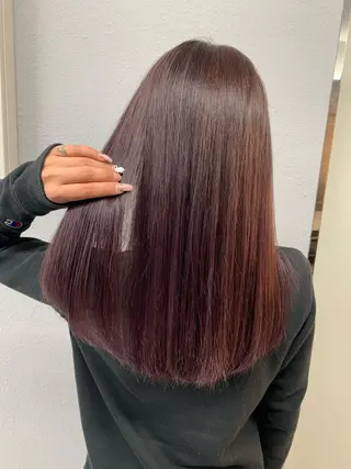 セミロング fuuka/ ハイトーン/海外ヘアのヘアスタイル