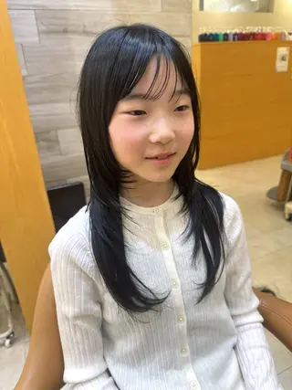 セミロング 札幌カットモデル/ ショートカット/富田のヘアスタイル