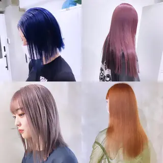 ミディアム カラー 渋谷🎨ブリーチ特化 ×エクステ🎨レンのヘアスタイル
