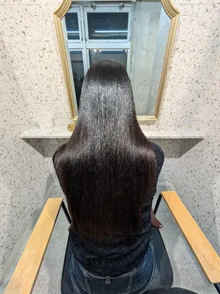 ロング 髪質改善.縮毛矯正 ×韓国ヘアyukiのヘアスタイル