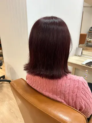 ミディアム 【金山】カット モデル/小西 サラのヘアスタイル