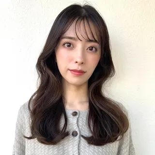 ロング レイヤーカット／韓国 🤎きのした いちかのヘアスタイル