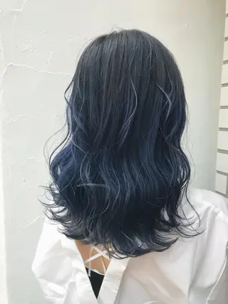 セミロング カラー メンズカット特化柏駅 徒歩3分LOUのヘアスタイル