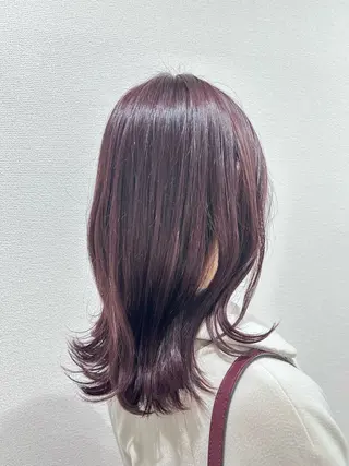 カラー SALOWIN 新宿三丁目me+所属・レイヤー/ボブ/ パーマ/HARUKAのヘアスタイル