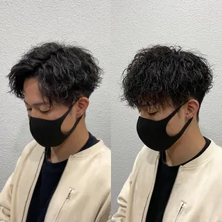 ショート パーマ メンズ 🌀パーマ特化 美容師🌀/しゅんのヘアスタイル