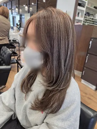 ロング カラー 関口 友菜のヘアスタイル