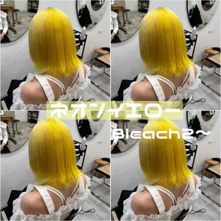 ミディアム カラー 渋谷🩶ハイトーン 🩶FUMUのヘアスタイル
