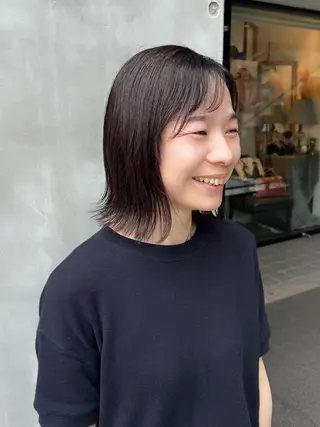 ミディアム カラー 💘札幌クロスパーマ 髪質改善💘rinaのヘアスタイル