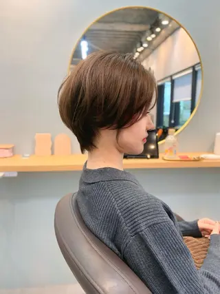 ショート カラー 前田 健太のヘアスタイル