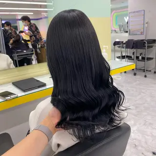 セミロング カラー ヘアアレンジ mai🍑暖色カラー /レイヤー💖のヘアスタイル