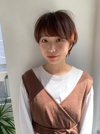 ショート 大人可愛いレイヤー 大田のヘアスタイル