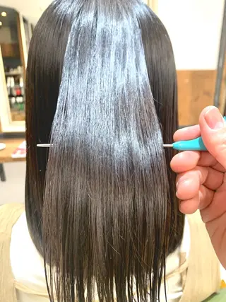 セミロング カラー rinrin 天文館のヘアスタイル